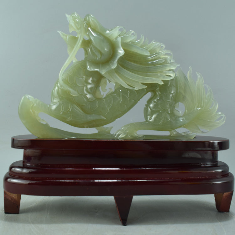 Oriental natural jade ornaments are good gifts for the feng shui office of the Dragon porch of the Chinese zodiac