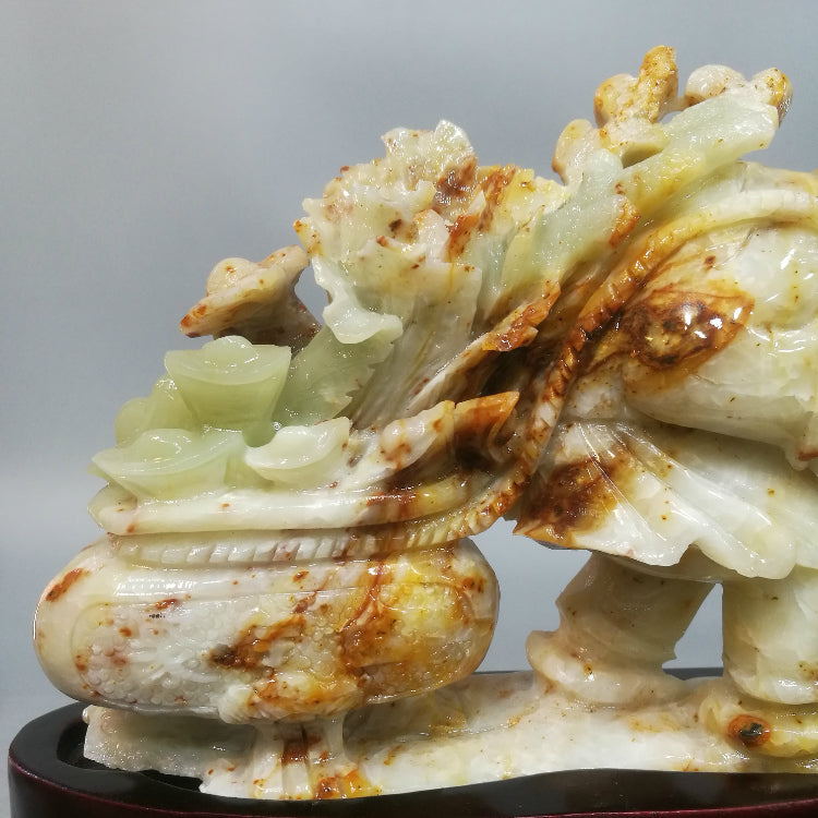 Oriental jade mythological figure Cai Liangwang ornaments natural jade