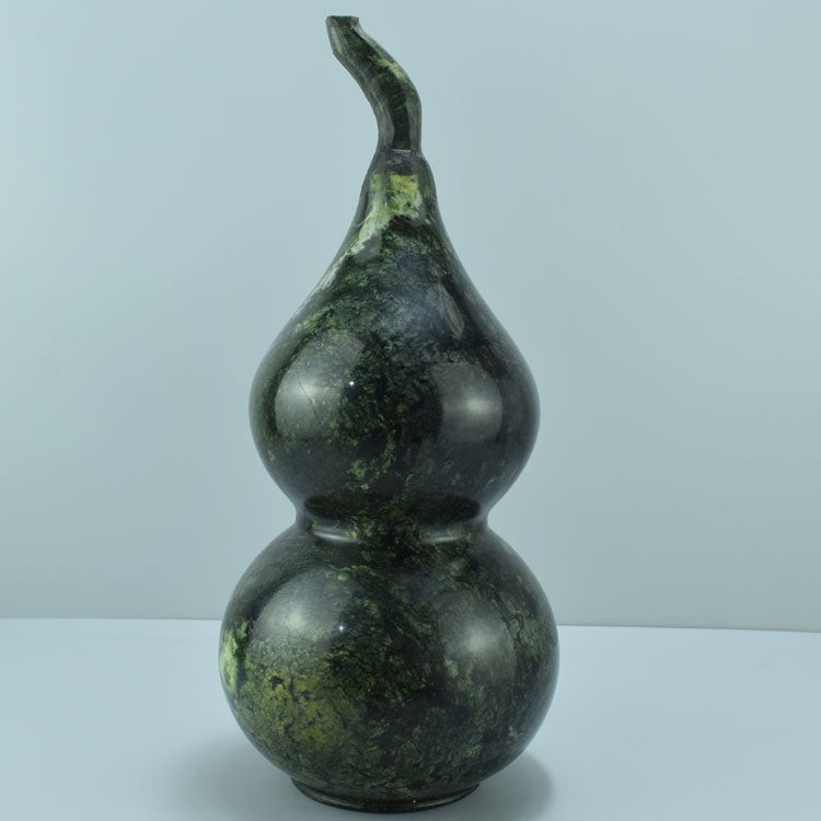 Oriental natural jade gourd ornaments exquisite carving Liaoning Xiuyan jiacui jade Fulu porch Feng Shui craft jewelry