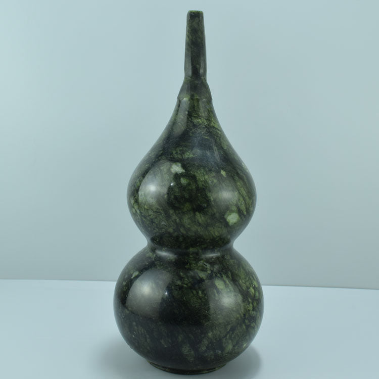 Oriental natural jade gourd ornaments exquisite carving Liaoning Xiuyan jiacui jade Fulu porch Feng Shui craft jewelry