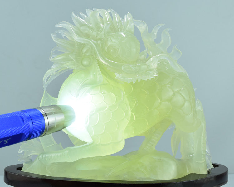 Adorno de joyería Oriental Xiuyu Qilin Liaoning Xiuyan Jade tallado natural joyería piedra original hogar feng shui jade