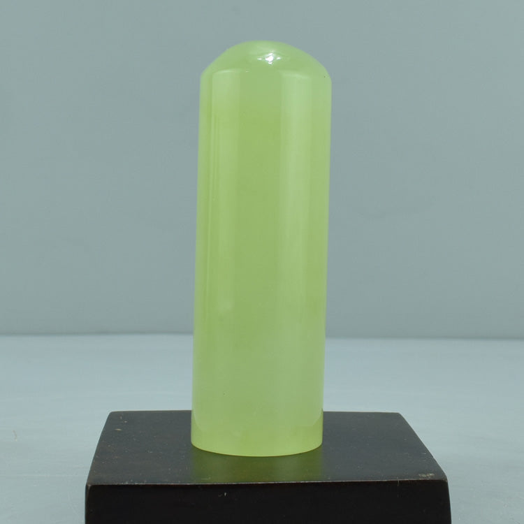Oriental natural Xiuyan Jade Seal decoration boutique office jade Liaoning Xiuyan Jade