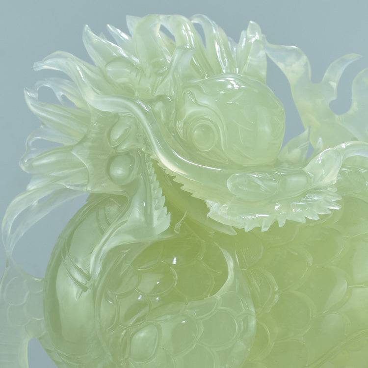 Adorno de joyería Oriental Xiuyu Qilin Liaoning Xiuyan Jade tallado natural joyería piedra original hogar feng shui jade