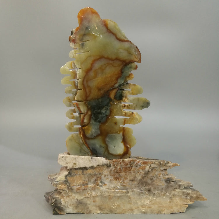 Oriental jade mythological figure Cai Liangwang ornaments natural jade