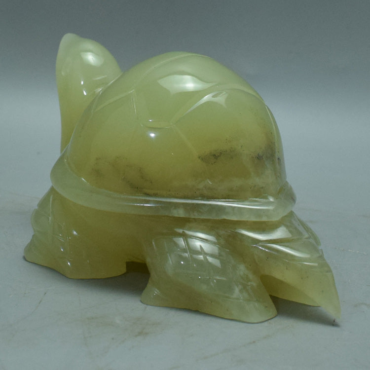 Oriental jade ornament natural jade longevity tortoise ornament Liaoning Xiuyan Jade healthy Feng Shui jade