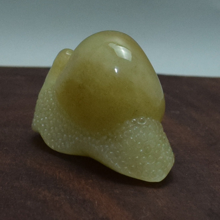 Oriental natural Xiuyan yellow white jade snail pendant Liaoning Xiuyan Jade Pendant Hand Carved