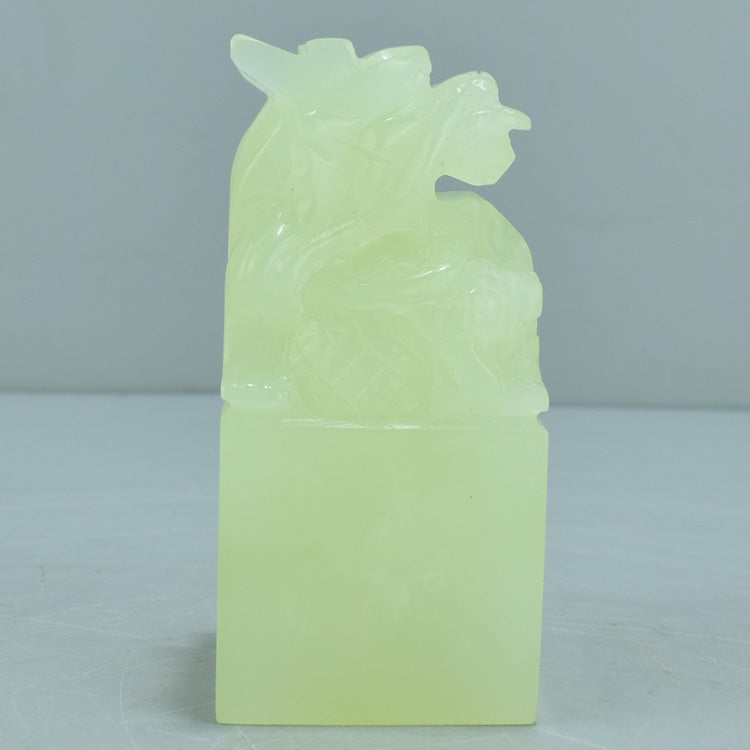 Oriental Xiuyan dragon printing ornaments natural boutique Liaoning Xiuyan Jade