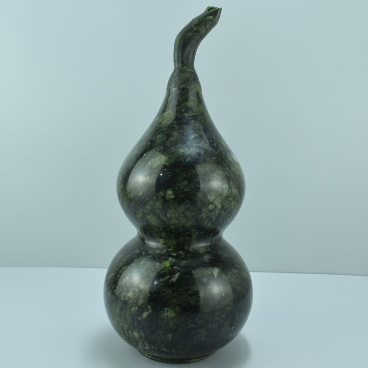 Oriental natural jade gourd ornaments exquisite carving Liaoning Xiuyan jiacui jade Fulu porch Feng Shui craft jewelry