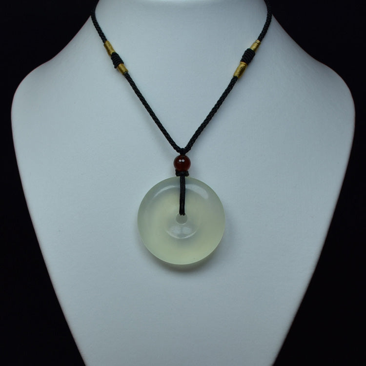 Colgante Oriental Xiuyu, colgante de jade, productos DIY, accesorios, jade, pequeña hebilla de seguridad, colgante artesanal