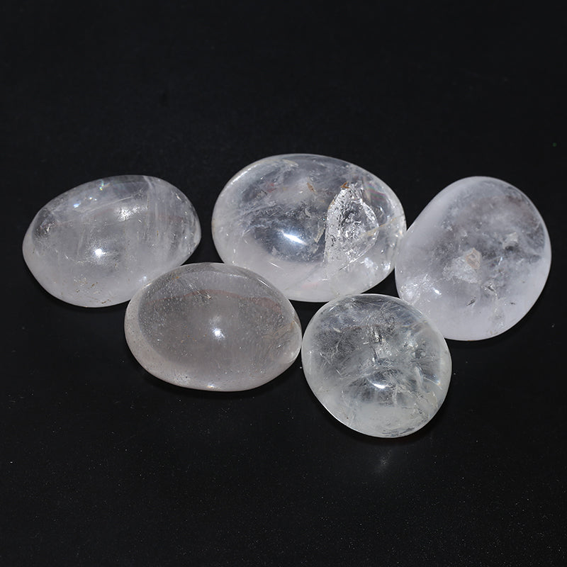 Piedra de palma de cristal blanco.