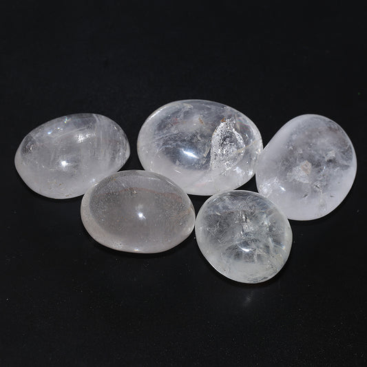 Piedra de palma de cristal blanco.