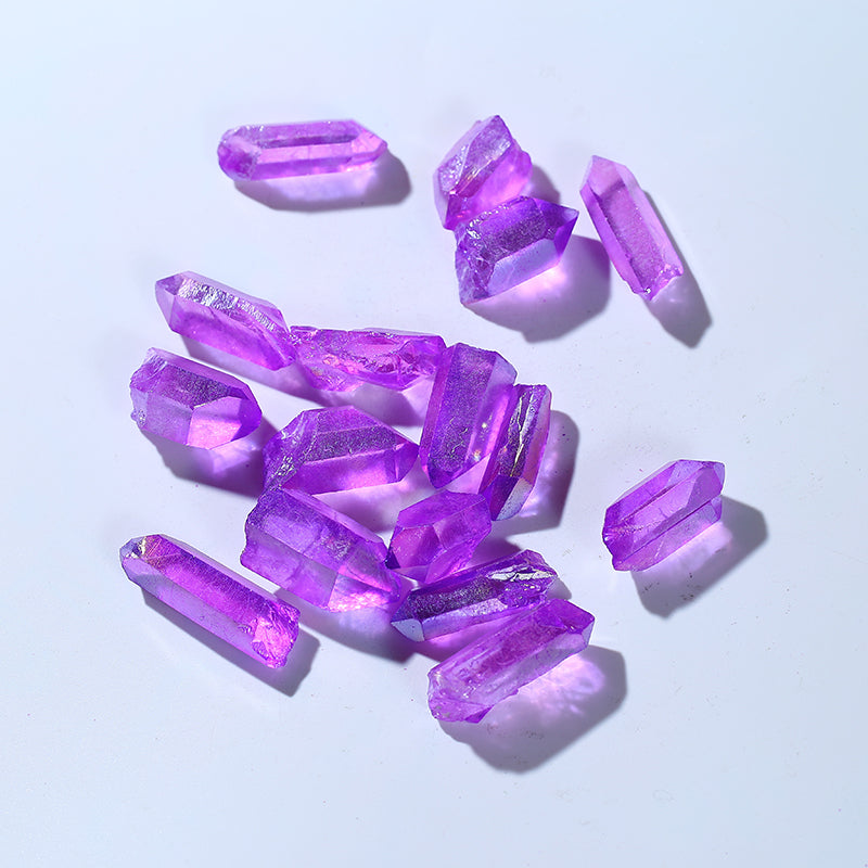 Natural Big Size Purple Aura Quartz Mineral Angel Crystal Points for Pendant