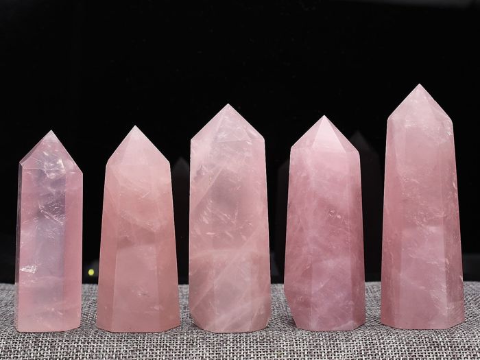 Rose quartz crystal Obelisk