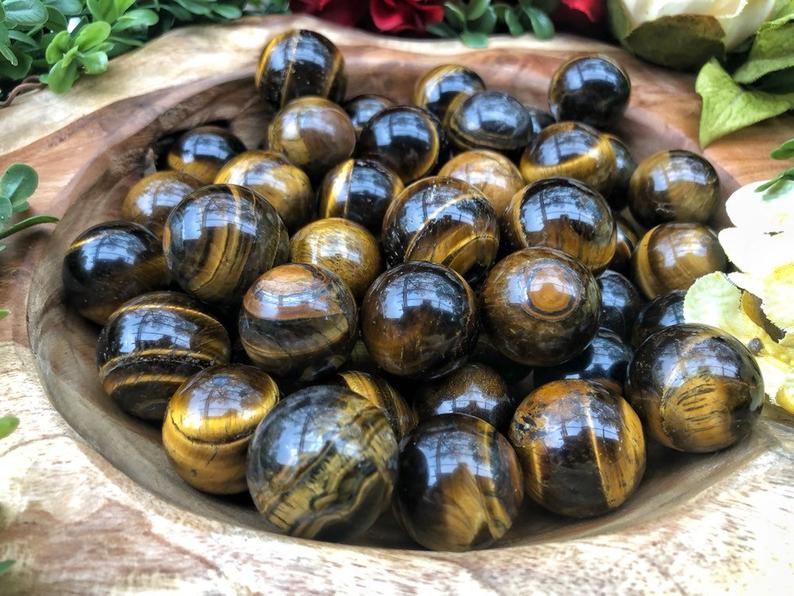 High quality crystal ball natural tiger eye round