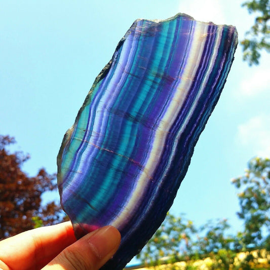 275G Natural multicolor fluorite crystal original stone specimens