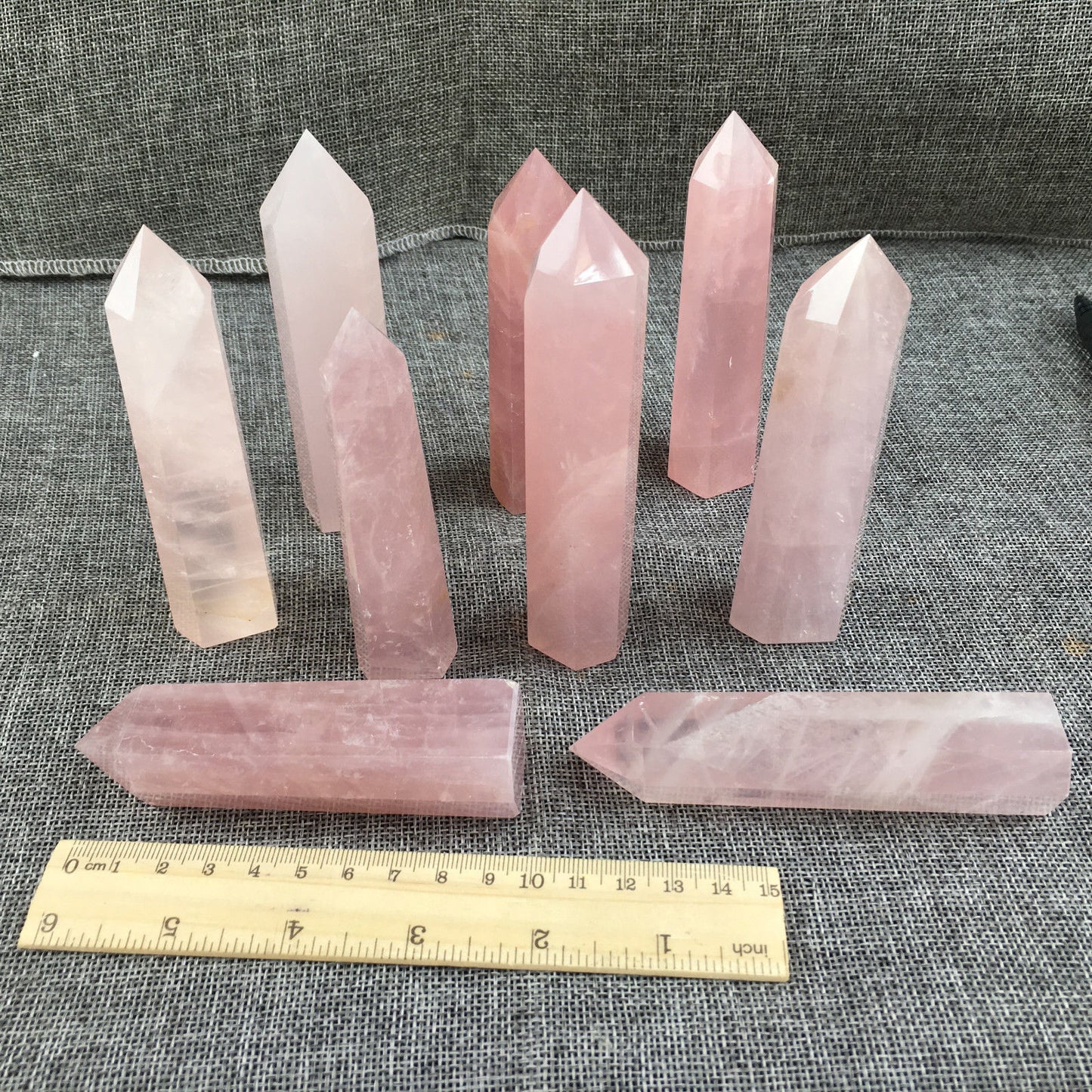 Rose quartz crystal Obelisk