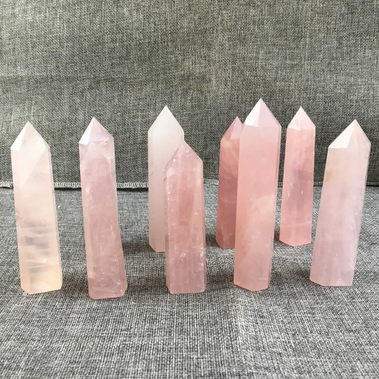 Rose quartz crystal Obelisk