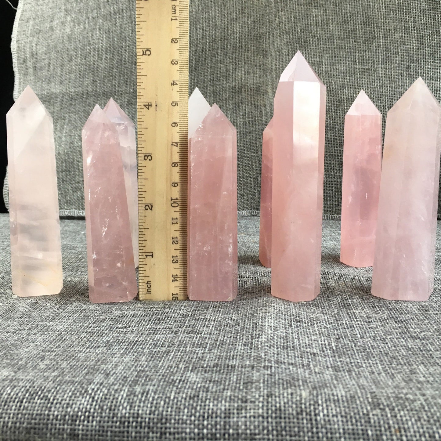 Rose quartz crystal Obelisk