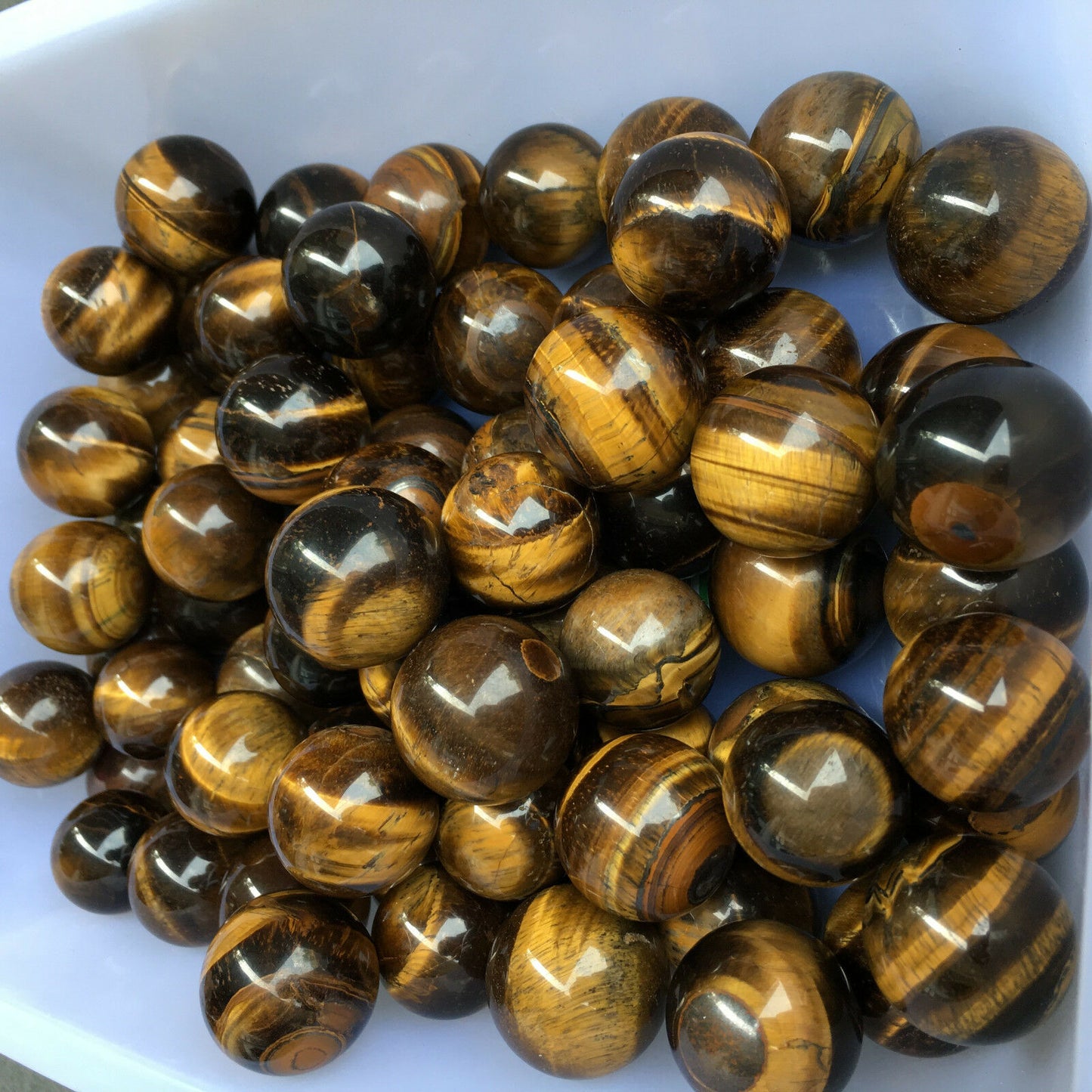 High quality crystal ball natural tiger eye round