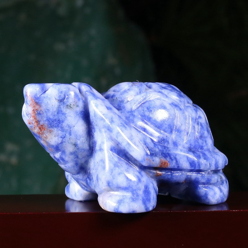 Natural Quartz Carved Longevity Tortoise Crystal Healing Gemstone Animal Turtle