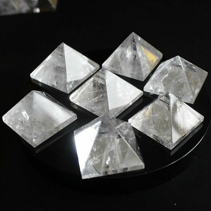 Natural Rare Clear Quartz Gemstone Crystal Energy Reiki Mineral Tower Pyramid