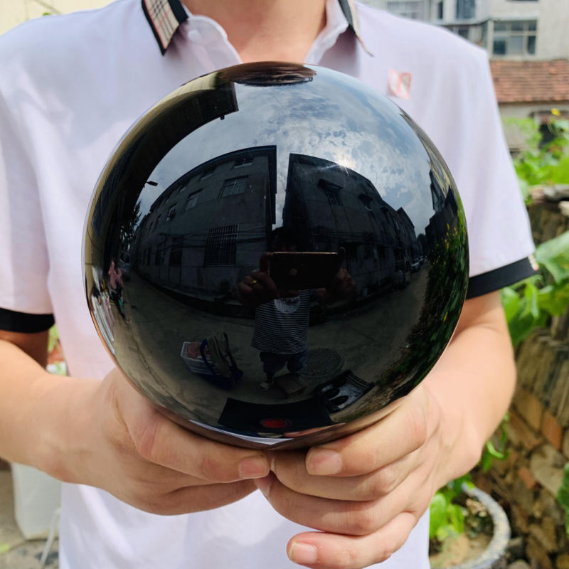 8.95LB natural obsidian Quartz sphere Crystal polished Ball Healing home decor