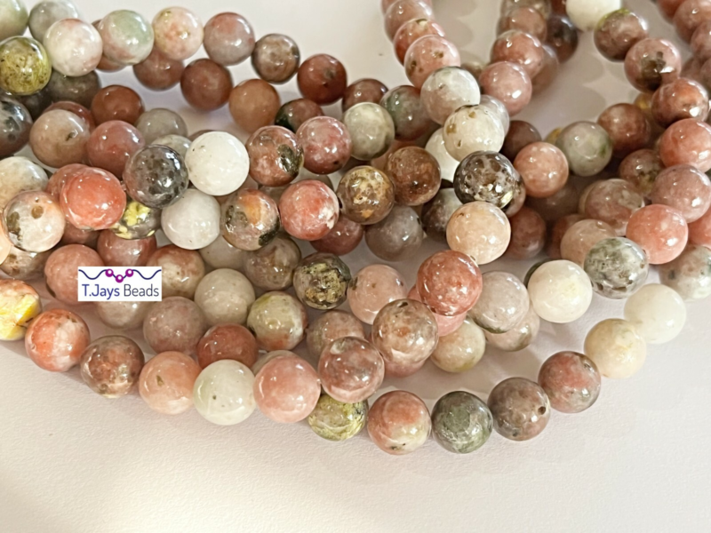 8mm Semi Precious Gemstone Rounds Beads for Jewellery Making (app. 46-50 beads)
