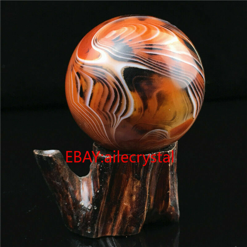 Natural Quartz Crystal lace agate Sphere Ball Reiki Divination ball 30mm+ 1PC