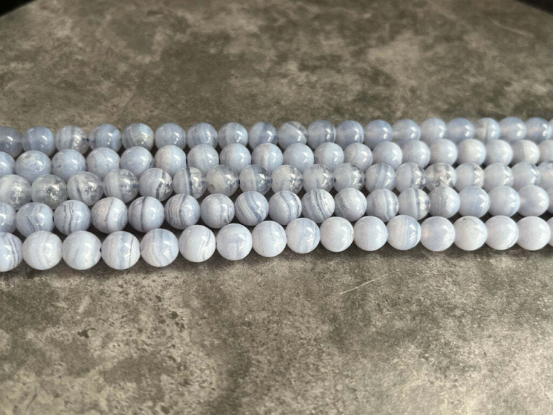 8mm Semi Precious Gemstone Rounds Beads for Jewellery Making (app. 46-50 beads)