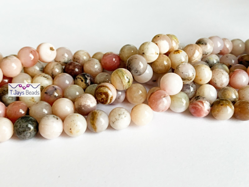 8mm Semi Precious Gemstone Rounds Beads for Jewellery Making (app. 46-50 beads)