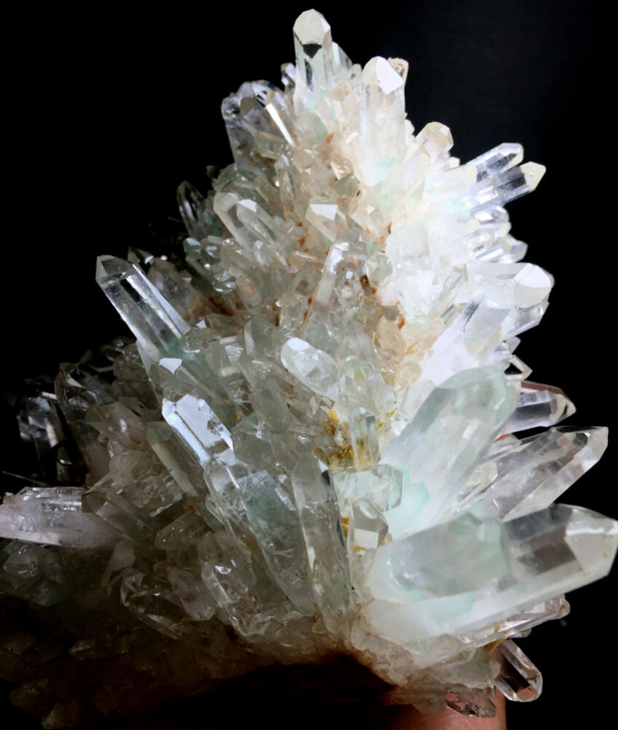 1423g  Himalayan Phantom &apos;Green Ghost&apos; Lemuria QUARTZ Crystal Point&Pyramid P924