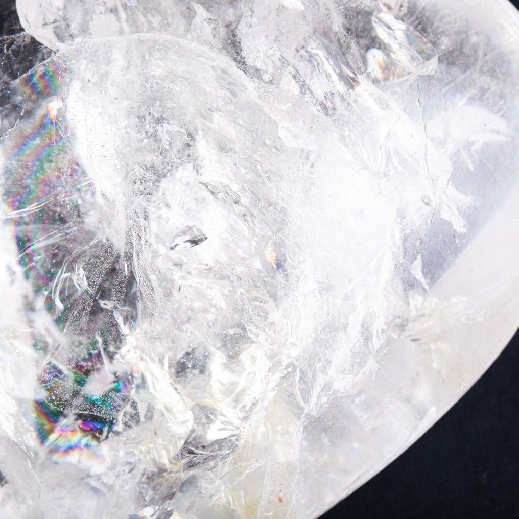 Extra Clear Quartz - Inspirational Heart - Height: 118 mm - Width: 99 mm- 600 g