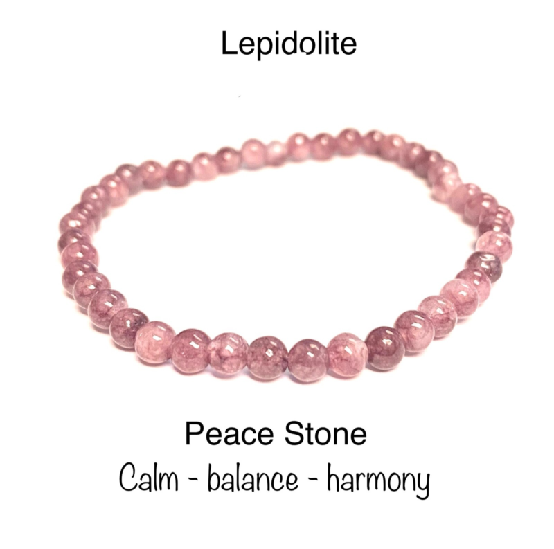 Natural Stone Stretch Bracelet 4mm - Healing Gemstone Beaded thin stackable USA