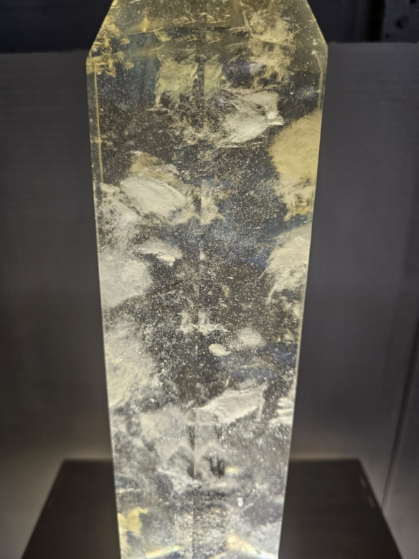 8.9LB 15" Huge Yellow Smelt Melting Quartz Crystal Point Tower Polished Healing