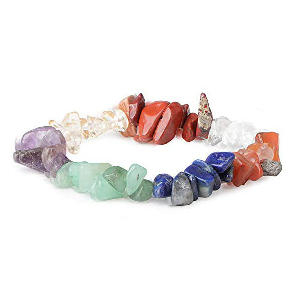 Colorful Natural Crystal Gravel Irregular Crystal Women's Bracelet