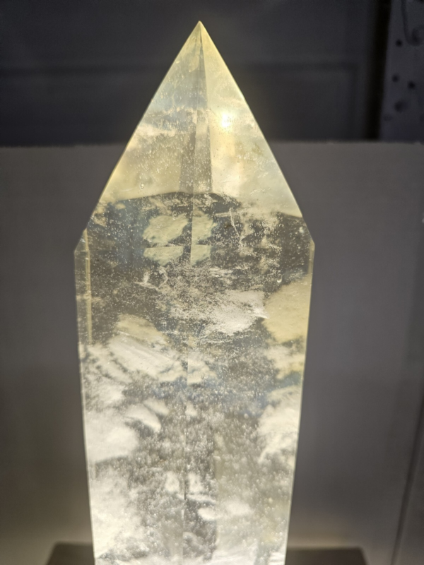 8.9LB 15" Huge Yellow Smelt Melting Quartz Crystal Point Tower Polished Healing