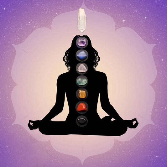 7 Chakra Healing Crystal Natural Quartz Reiki Balance Tumbled Stone Set W/ Pouch