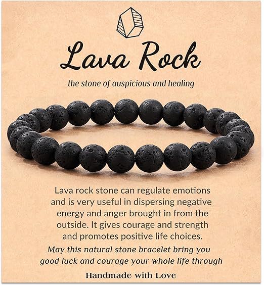 Natural Stone with Cardboard Beads Elastic String Bracelet Crystal Agate Tiger-Eye Bracelet Ornament