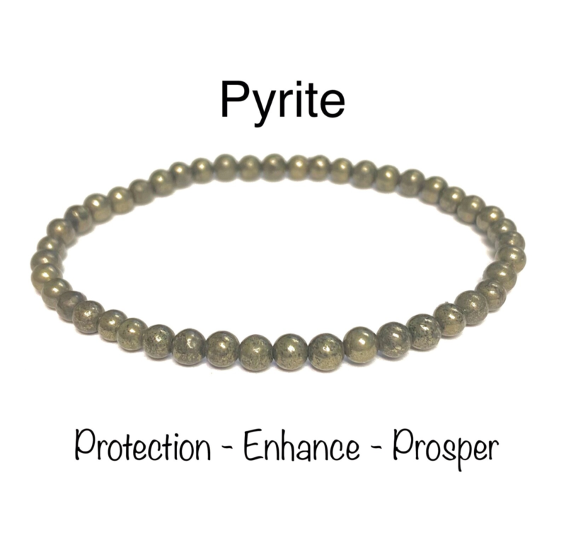 Natural Stone Stretch Bracelet 4mm - Healing Gemstone Beaded thin stackable USA