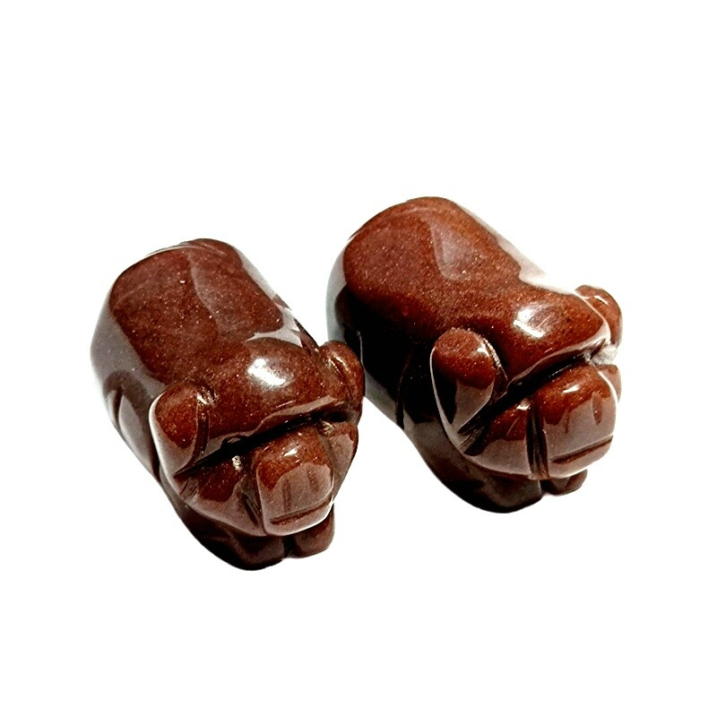 Natural Quartz Crystal Skull Carved Pig Healing Stone Wild Boar Piggy Animal Gem