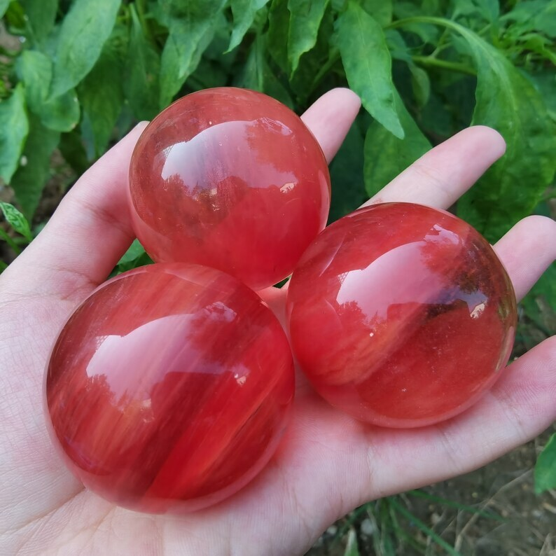 Melting stone Sphere smelting Quartz Heal Decoration Gifts Energy Crystals