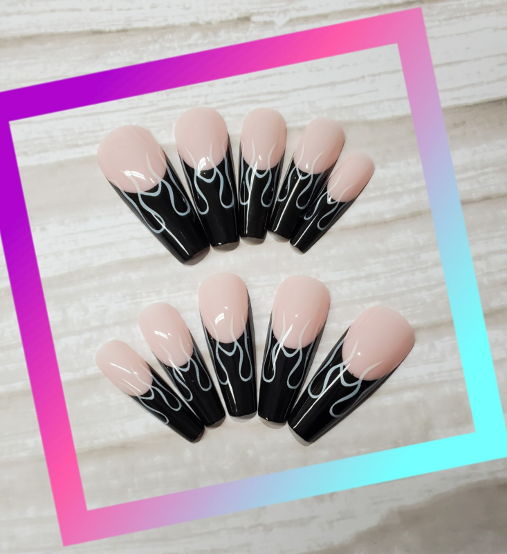 24 Piece Nail Art Press On Tips Fake Nail Tips False Nails Pick Your Style!