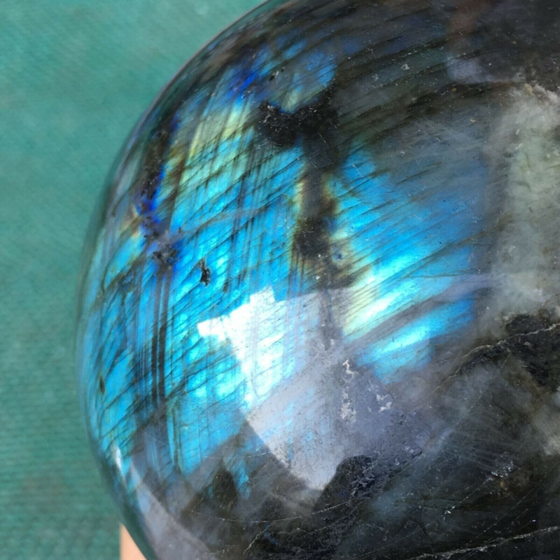 60mm Natural Labradorite Quartz Sphere Crystal Ball Rainbow Reiki Energy Healing