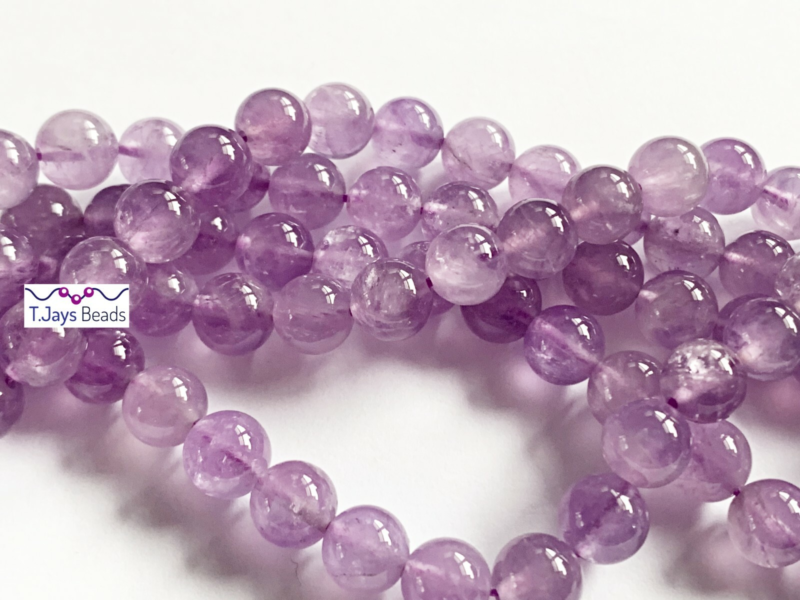 8mm Semi Precious Gemstone Rounds Beads for Jewellery Making (app. 46-50 beads)