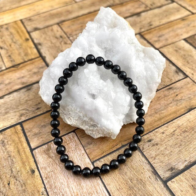 Natural Stone Stretch Bracelet 4mm - Healing Gemstone Beaded thin stackable USA