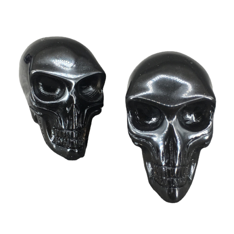 1pc Natural Obsidian Alien skull Crystal hand-carved polishing  quartz healing