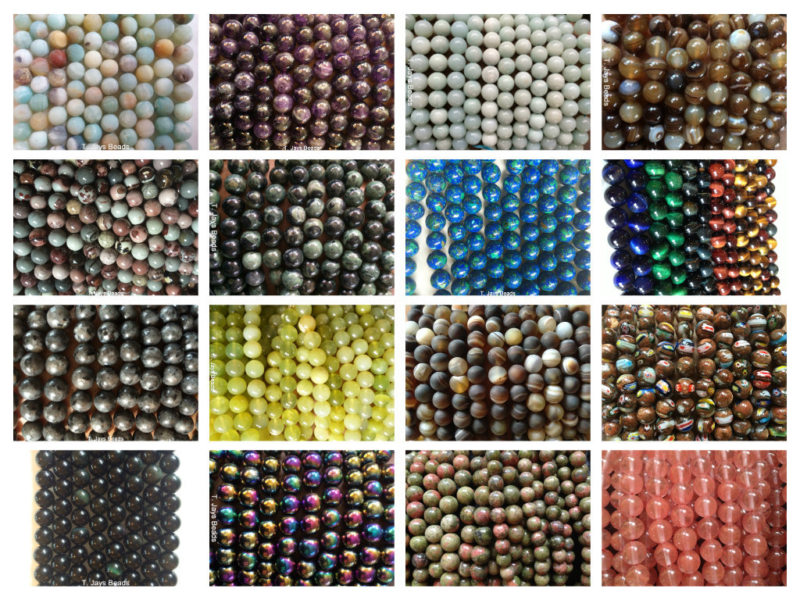 8mm Semi Precious Gemstone Rounds Beads for Jewellery Making (app. 46-50 beads)