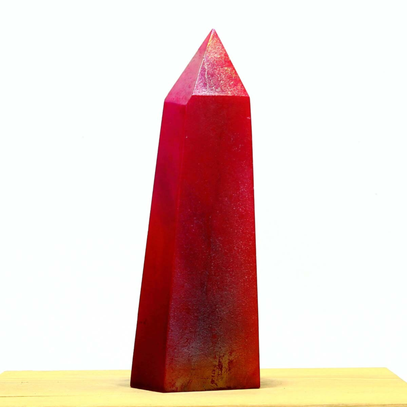 363g Electroplated Natural Crystal Quartz Tower Crystal Point rainbow Healing