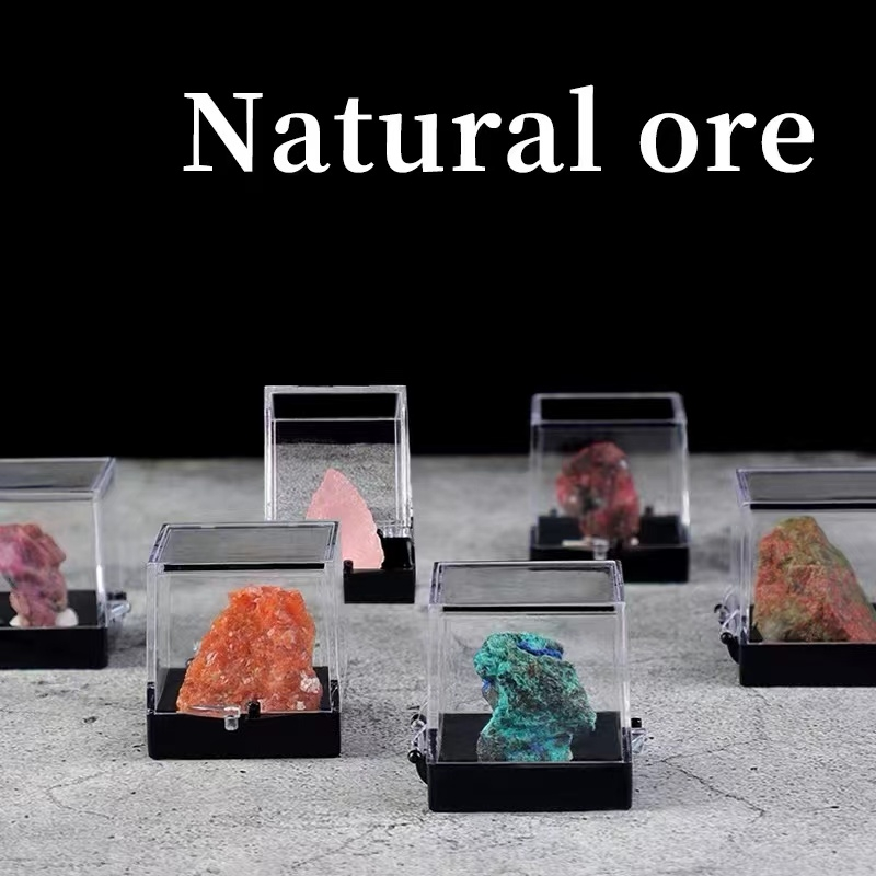 Natural ore  crystal  mineral raw stone geological science  specimen collections