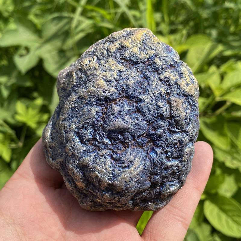 230g Electroplating color Natural Crystal Agate cave ornaments crystal cluster q